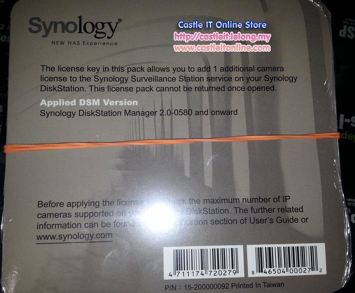 synology surveillance station license cost